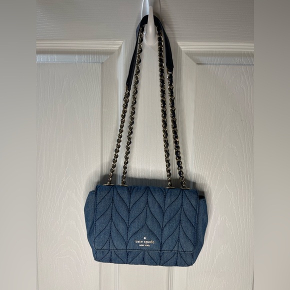 kate spade Handbags - Sold‼️Kate Spade Emelyn Quilted Denim Shoulder Crossbody